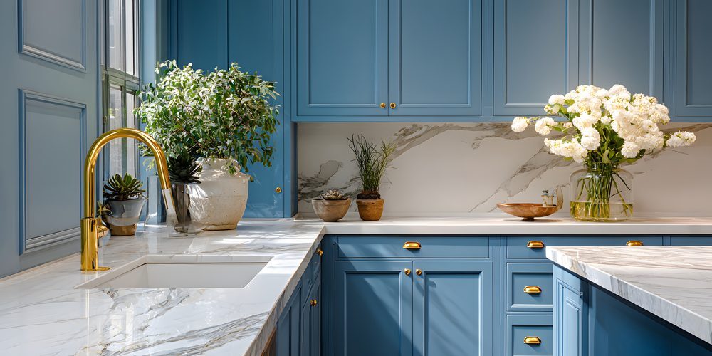 Classic & moody kitchen style: Deep color, brass, old-world warmth.